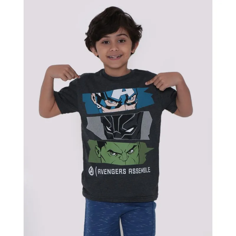 Camiseta Infantil Marvel Vingadores Cinza 8