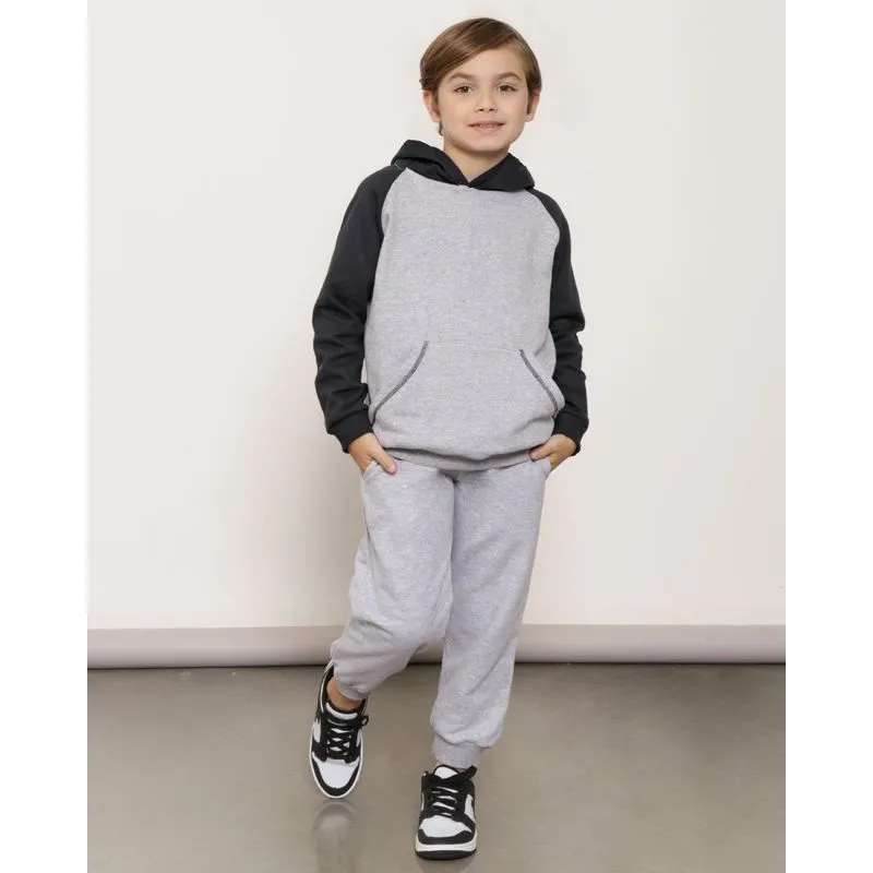 Calça Moletom Infantil Jogger Cinza 8