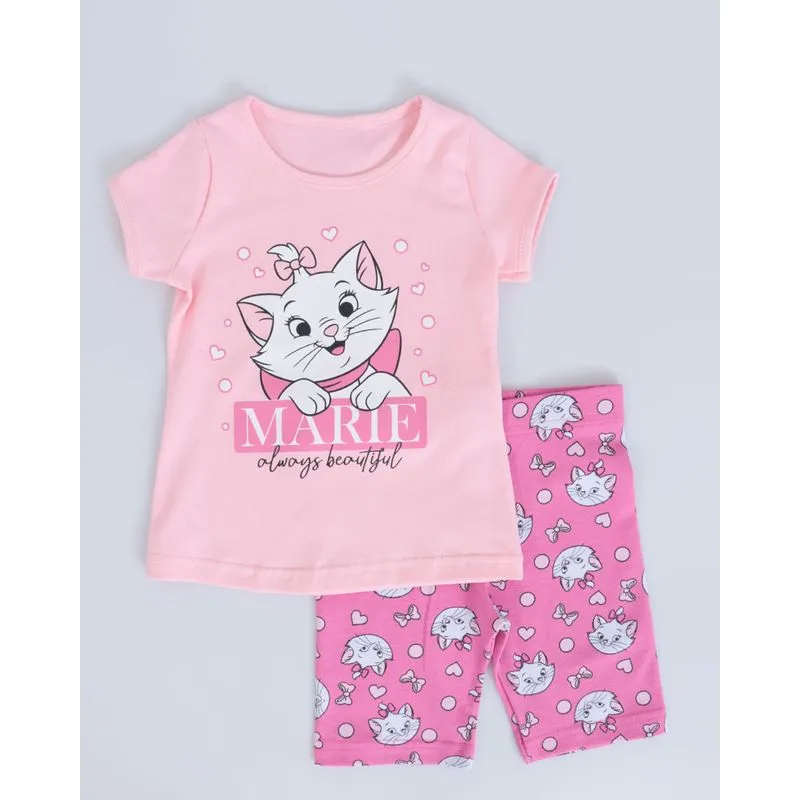 Conjunto Bebê Gata Marie Disney Rosa Claro 3