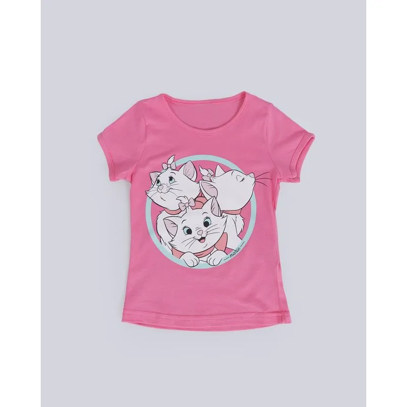 Blusa Bebê Estampa Marie Disney Rosa 2