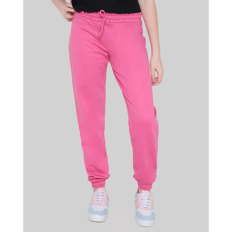Calça Moletom Juvenil Jogger Rosa Escuro 16