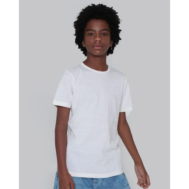 Camiseta Juvenil Listra Maquinetada Off White 10