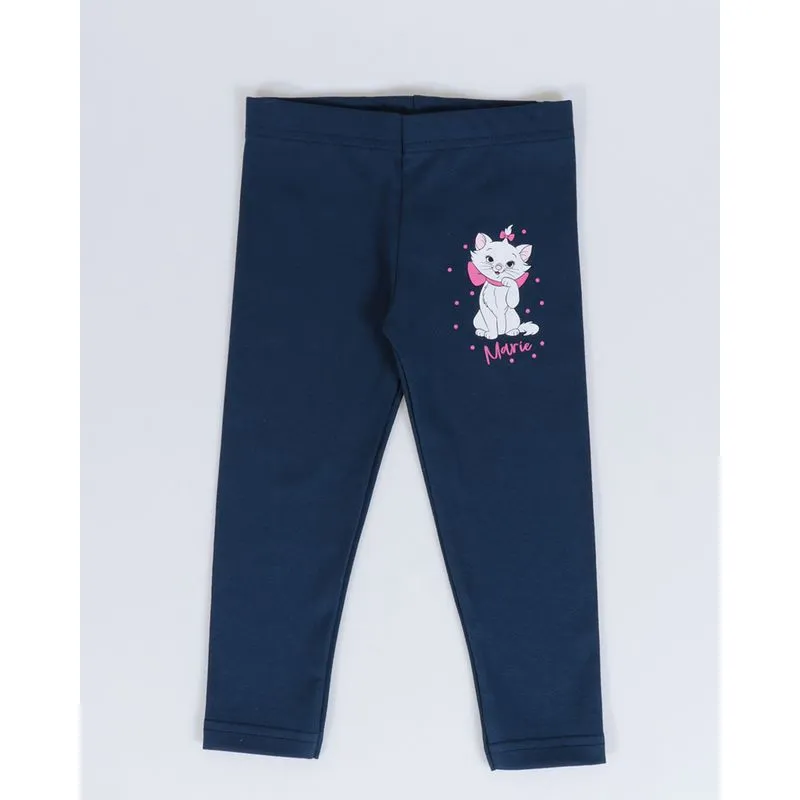 Calça Legging Bebê Estampa Gata Marie Disney Azul Marinho 31251000012093UN