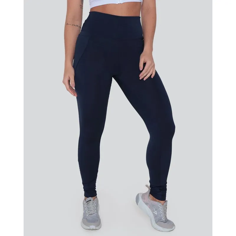 Calça Legging Fitness Cós Alto Bolso Lisa Marinho G