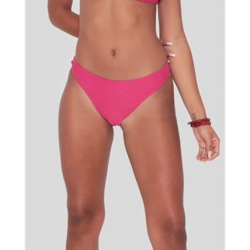 Biquíni Calcinha Feminino Texturizado Rosa M