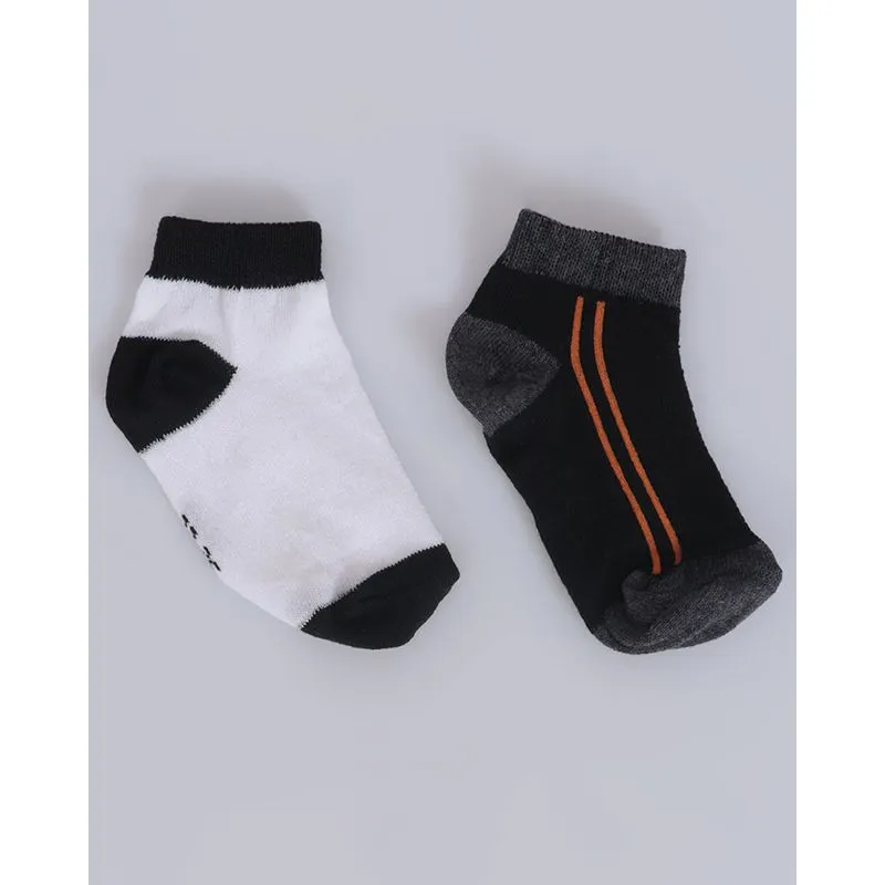 Kit Meia Bebê 2 Pares Preta Branca 30 A 33
