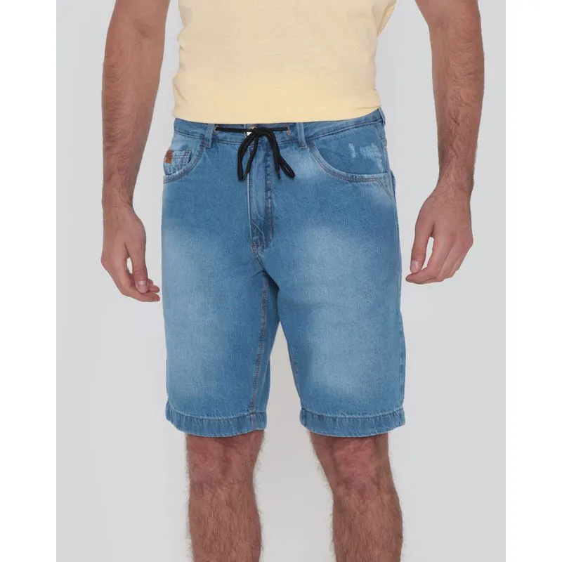 Bermuda Jeans Masculina Cordão Azul 38