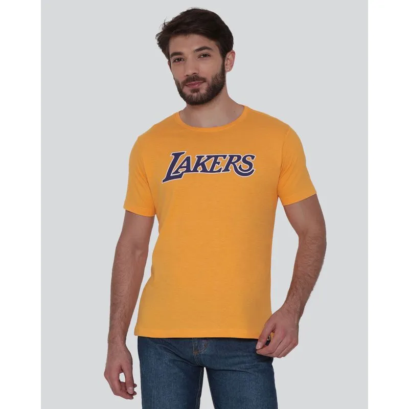 Camiseta Masculina Esportiva Lakers NBA Amarelo Escuro M