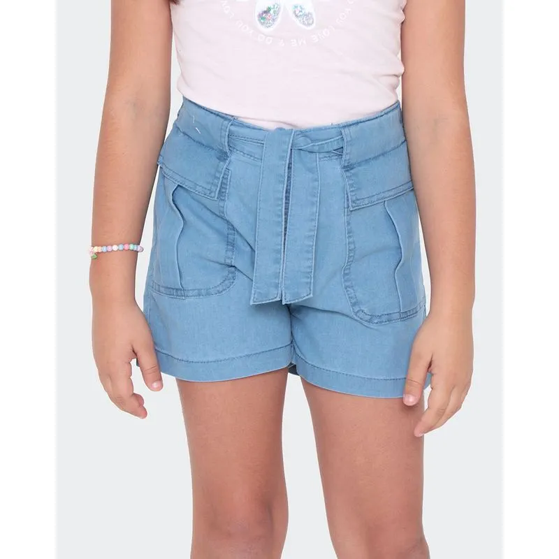 Short Jeans Infantil Azul 8