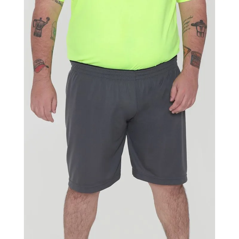 Bermuda Plus Size Esportiva Masculina Cinza G3