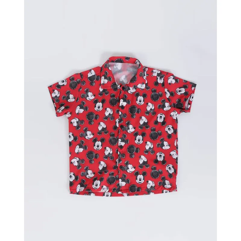 Camisa Bebê Disney Mickey Vermelha 2