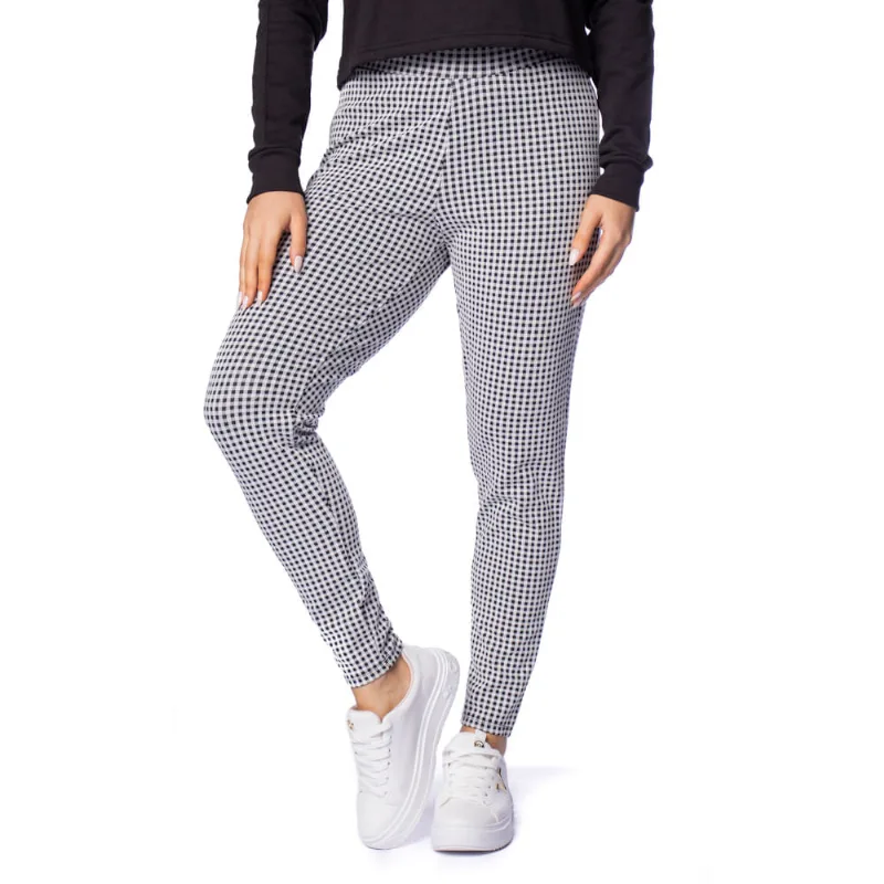 Calça Feminina Infinito Lady Xadrez Off White - P