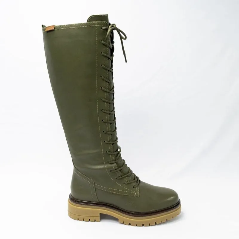 Bota Bottero 335204 Couro Natural Atanado Napoli Verde Oliva