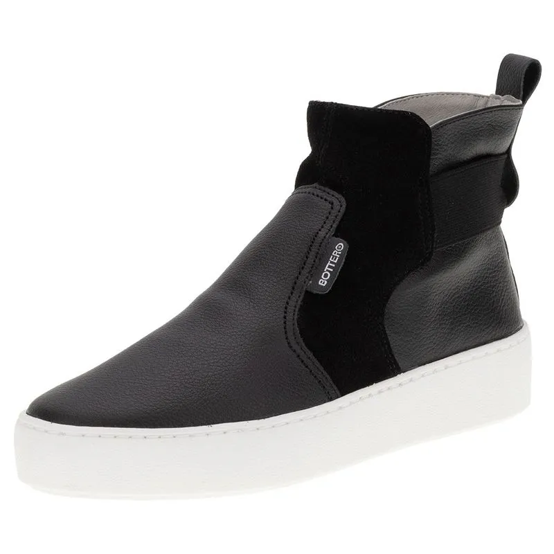 Bota Feminina Cano Baixo Bottero - 331517 PRETO 38