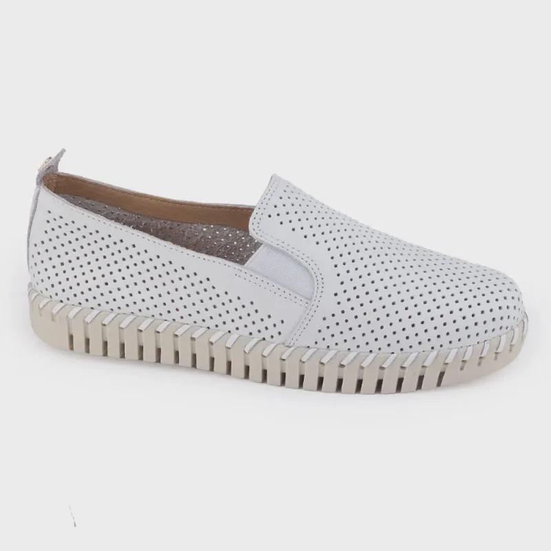 Sapatênis Mocassim fem Bottero 340005 Couro Summer Burnish