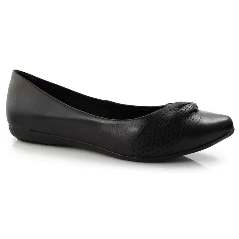 Sapatilha Feminina de Couro Bottero Preto 340902 35