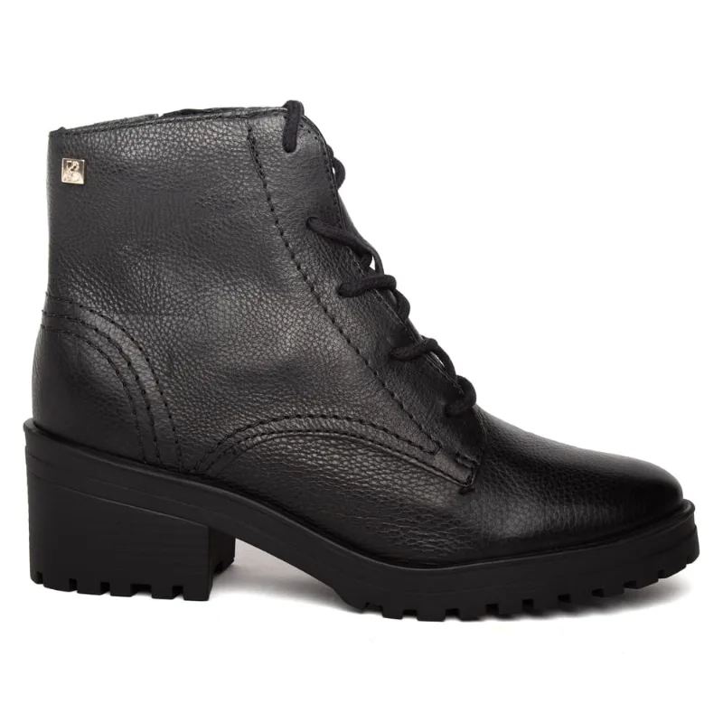 Coturno Feminino Bottero Couro Burnish Preto - 34