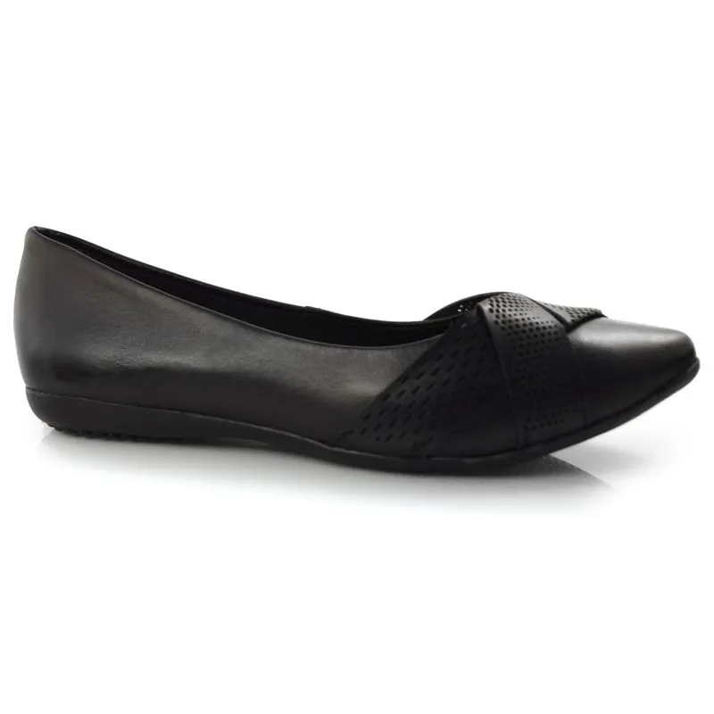 Sapatilha Feminina de Couro Bottero Preto 346403 37