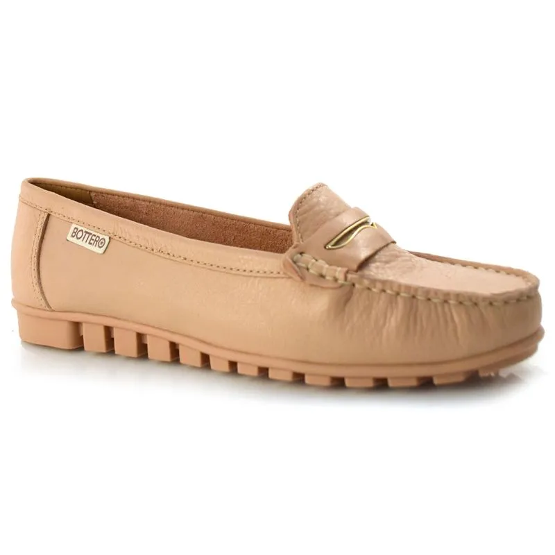 Mocassim Feminino de Couro Bottero Bege 349603 37