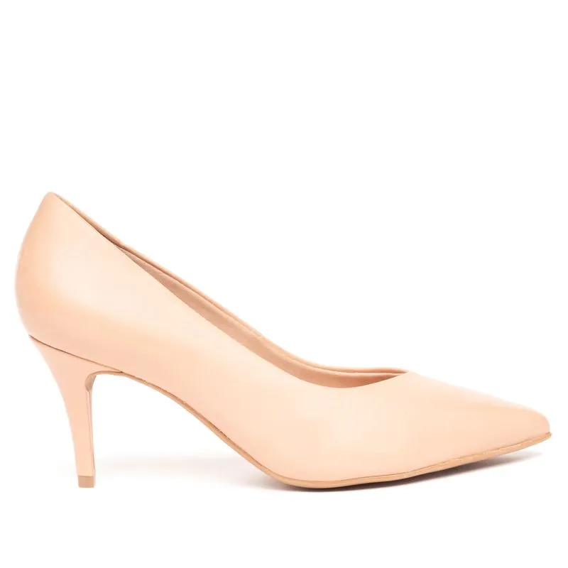 Sapato Feminino Bottero Scarpin de Couro Bege - 39