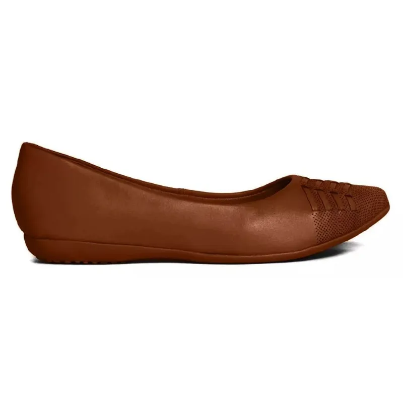 Sapatilha Feminino Bottero Couro Atanado Conhaque 346402-7 40 / Marrom