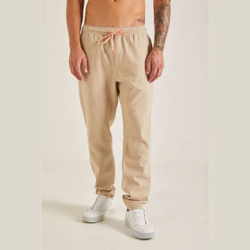 Calça Colcci Linho Masculina Off Shell