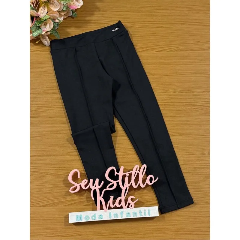 Calça Legging Infantil Kukie Inverno Térmica Preta