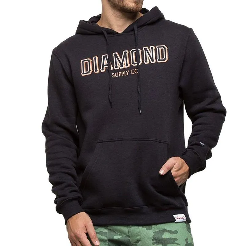 Moletom Diamond Canguru Hometeam SF Hoodie Masculino Preto G / preto
