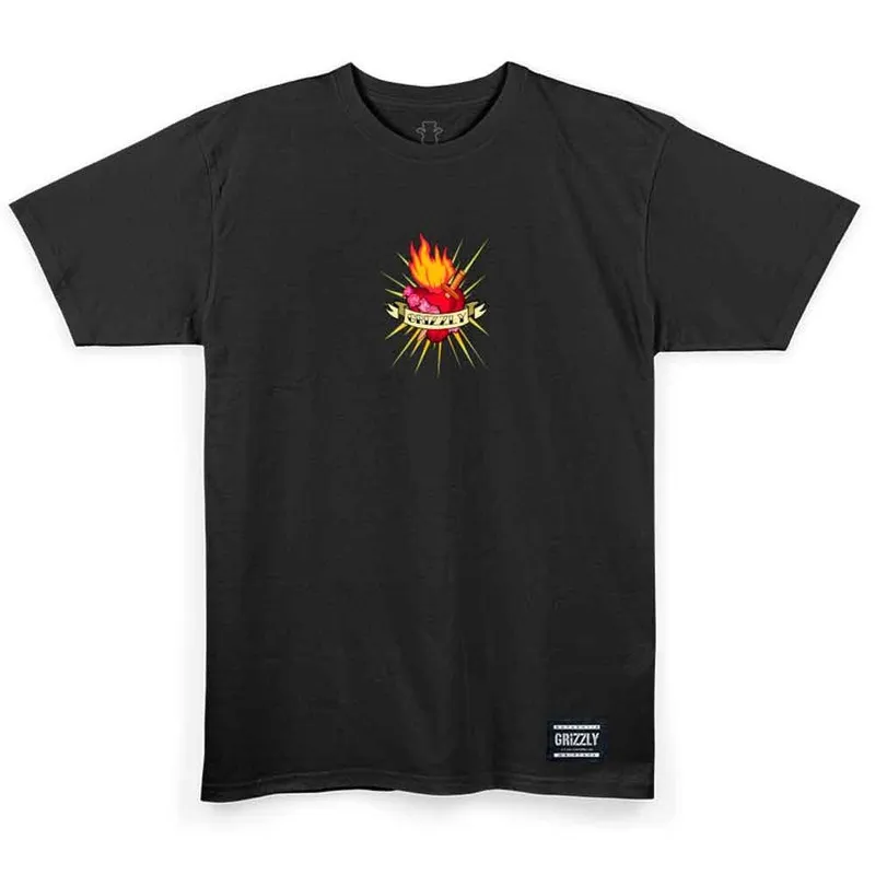 Camiseta Grizzly Por Vida Preto