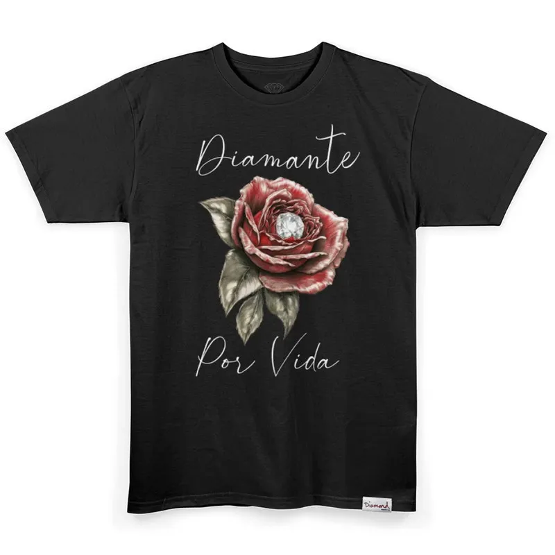 Camiseta Diamond Por Vida Preto