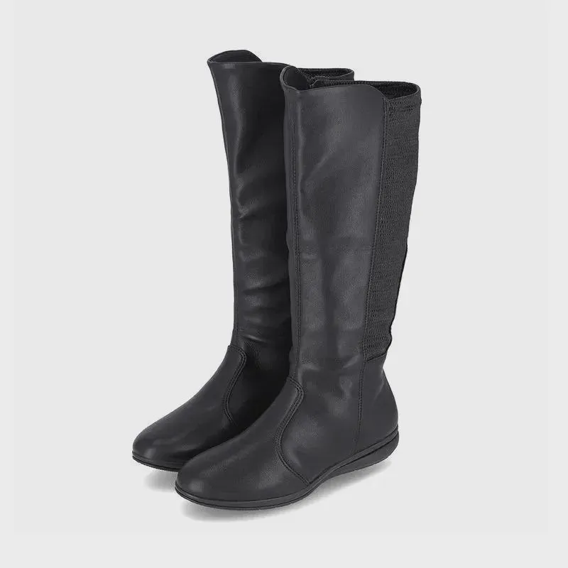 Bota Feminina Piccadilly Cano Alto napa strech-trama