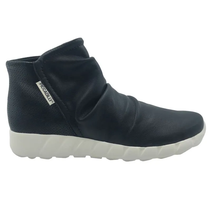 Bota Piccadilly Cano Baixo Rasteira Preta 970097