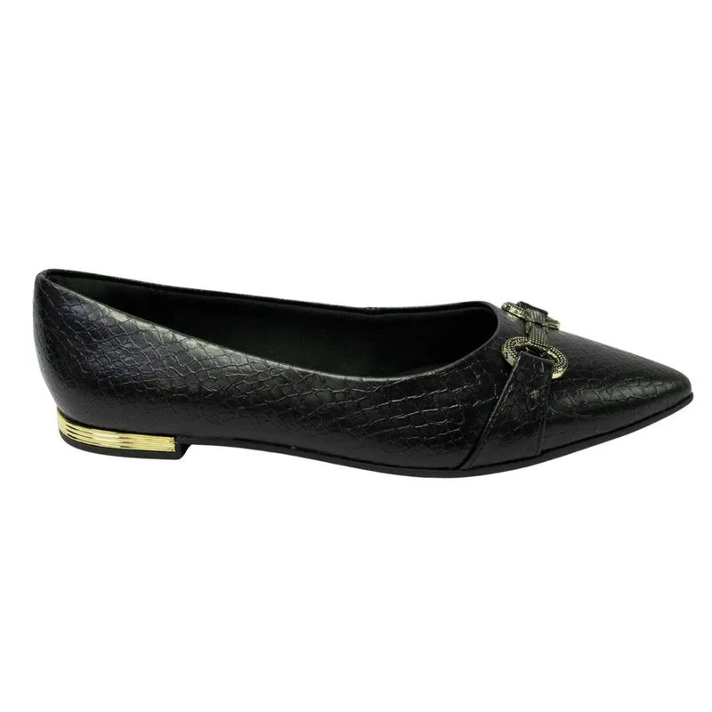 Sapatilha Piccadilly 274094 Bico Fino Preto