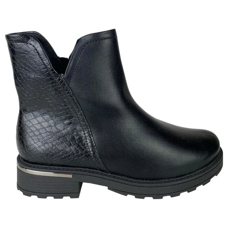 Bota Coturno Feminina Cano Curto Piccadilly Ortopedica