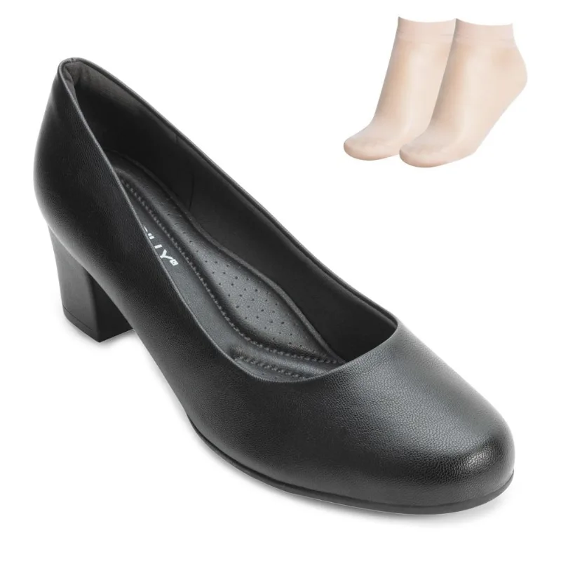 Sapato Piccadilly e Meia PD24-11007 NP 34 / Preto