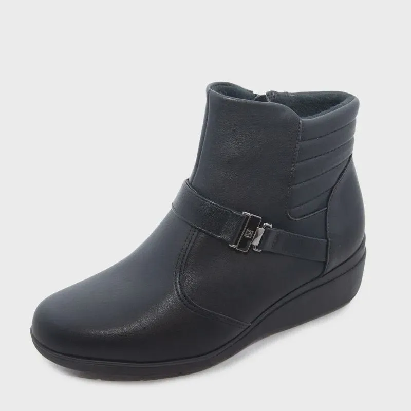Bota Feminina Piccadilly Cano Baixo Maxi Therapy napa strech