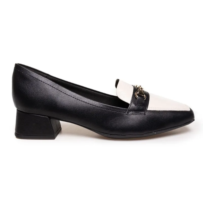 Scarpin Piccadilly Salto Grosso Feminino Preto 39