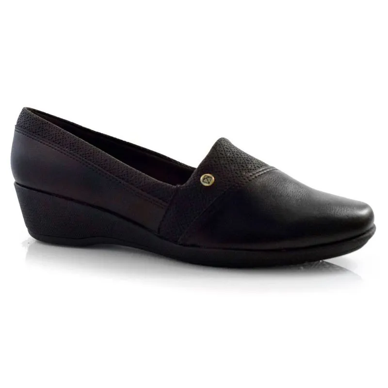 Sapato Anabela Feminino Piccadilly Preto 143214 33