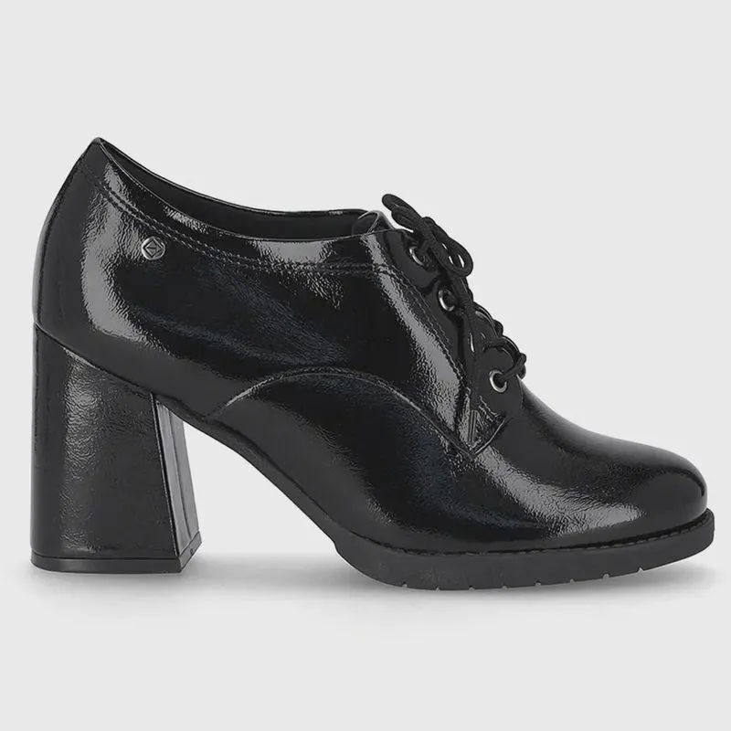 Ankle Boot Oxford Feminina Elisete Preto Piccadilly 343002-1