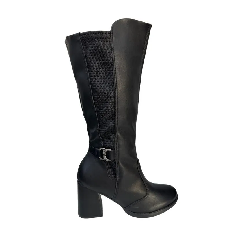 Bota Fem Salto Cano Longo Napa Stretch Piccadilly 343006