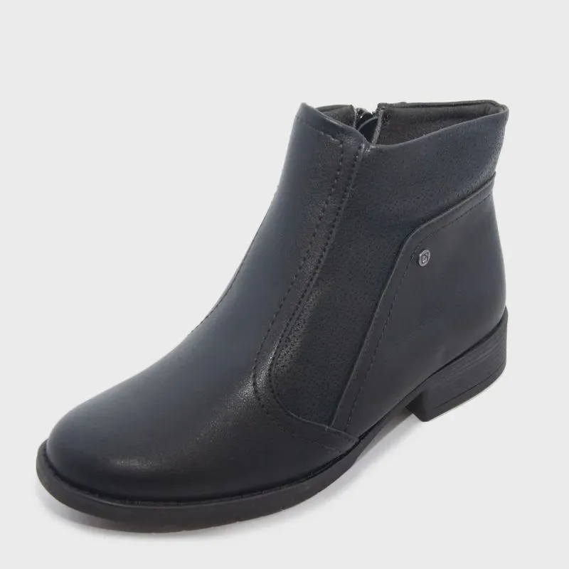 Bota Feminina Piccadilly Cano Baixo napa strech