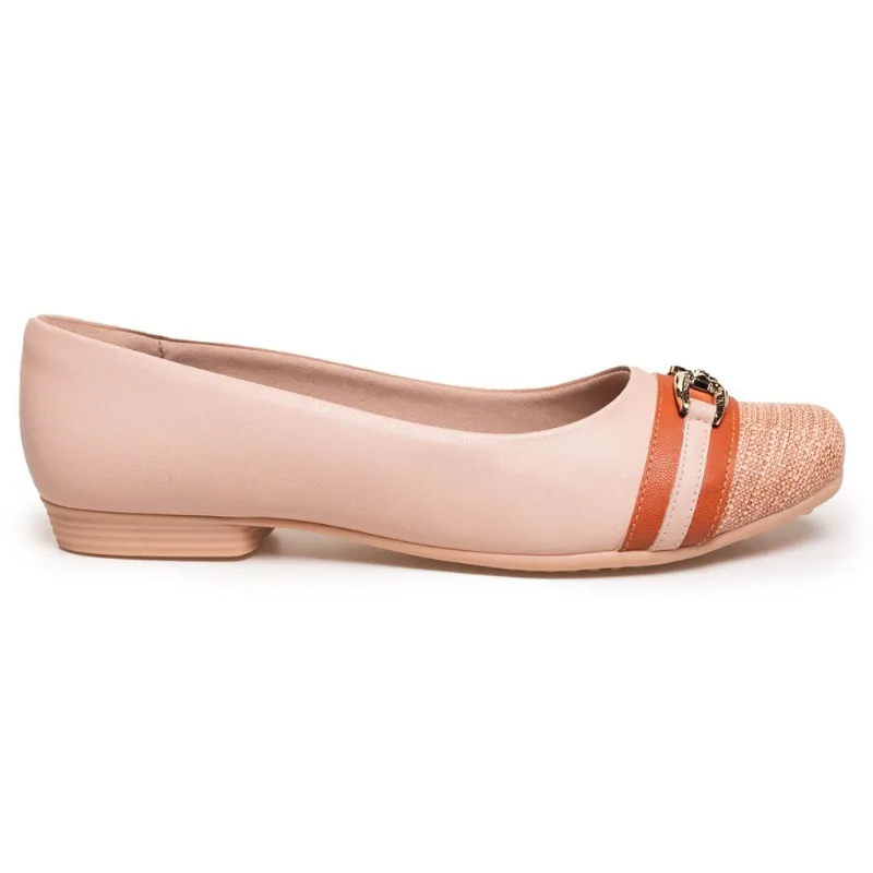 Sapatilha Bico Redondo Piccadilly Feminina Rosê Rose - 34