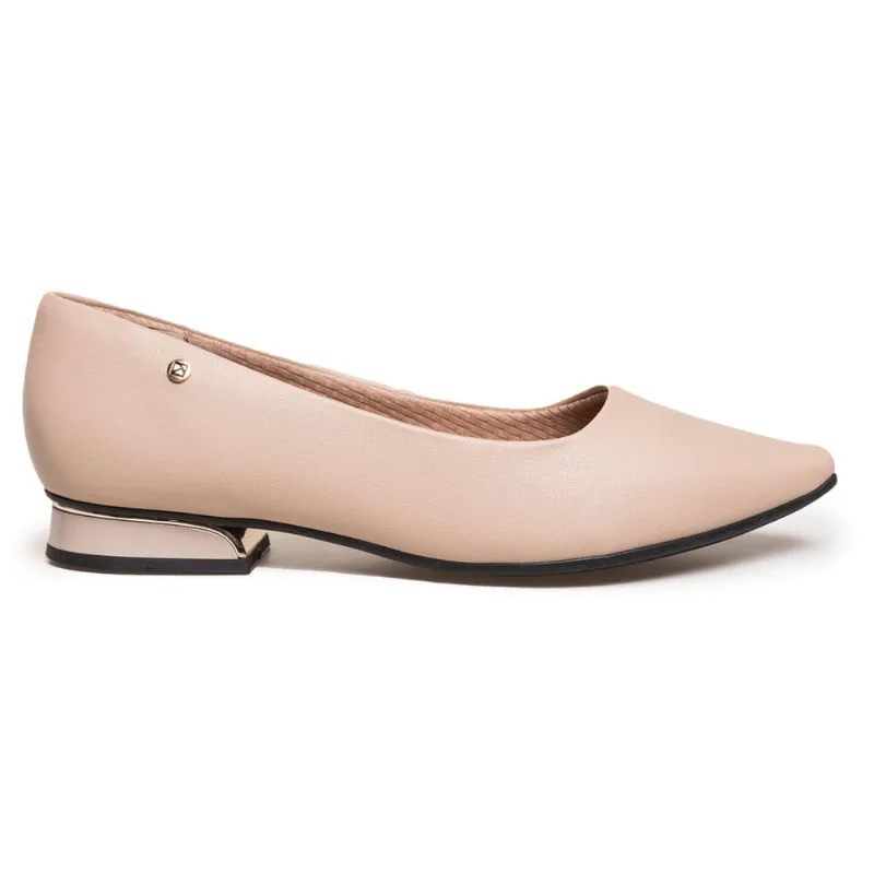 Sapatilha Salto Bege Piccadilly Feminina 38 - Piccadilly