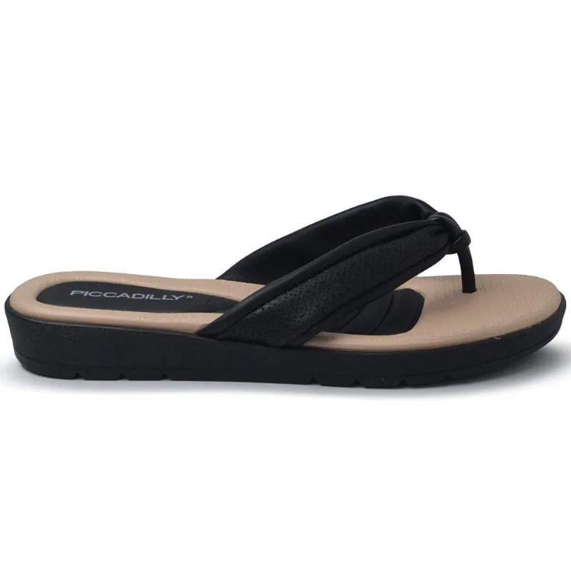 Chinelo Piccadilly Feminino 410034 07 NP PRETO/PRETO 34