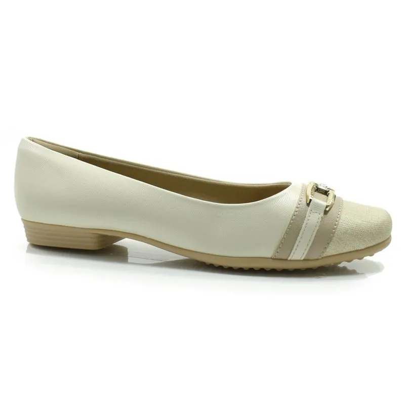 Sapatilha Feminina Piccadilly Off White 250235 34