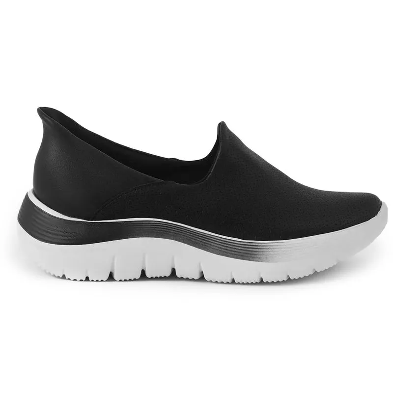 Tênis Casual Piccadilly Slip Fit Feminino Preto PRETO - 35