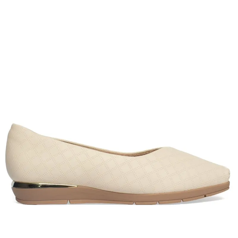 Sapato Feminino Picadilly Napa Bege Claro - 37