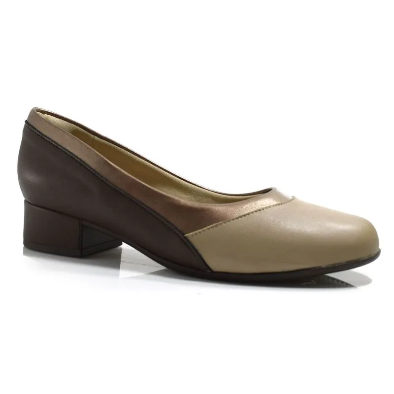 Scarpin de Salto Bloco Feminino Piccadilly Marrom 145055 39
