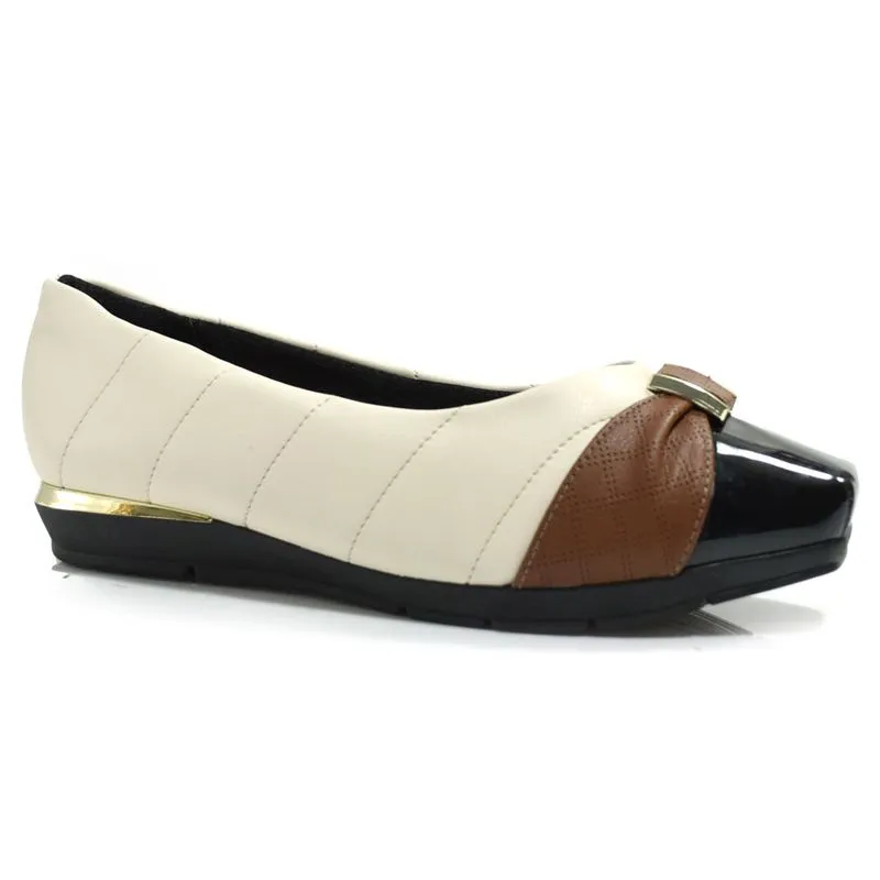 Sapatilha Feminina Piccadilly Off White 147320 34