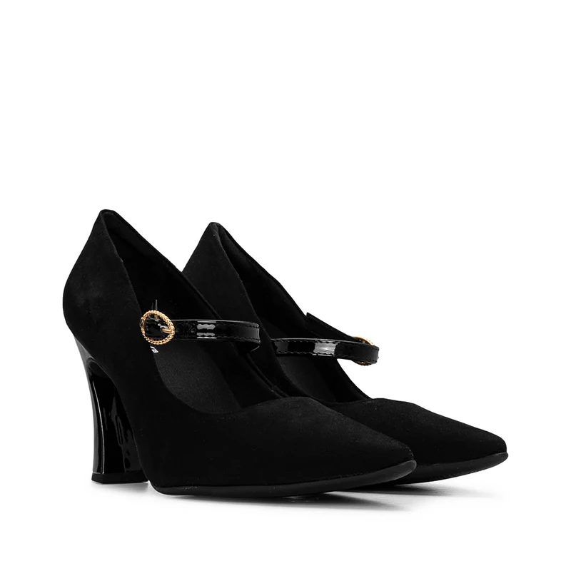 Sapato Mary Jane Mulher Preto 38
